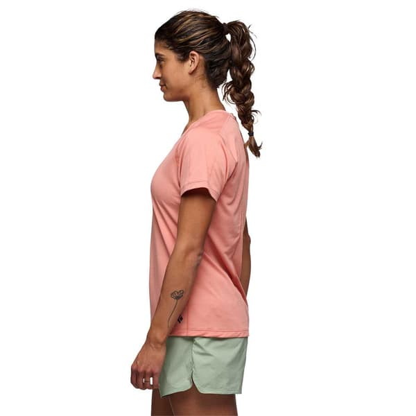 Black Diamond Lightwire Tech T-shirt Med Korte ærmer Orange M Kvinde