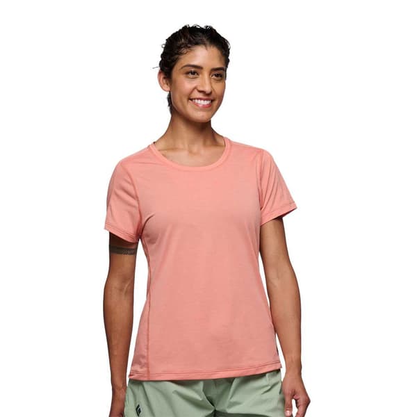Black Diamond Lightwire Tech T-shirt Med Korte ærmer Orange M Kvinde