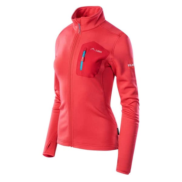 Elbrus Emino Polartec Sweatshirt Med Lynlås Rød L Kvinde