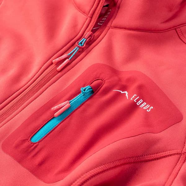Elbrus Emino Polartec Sweatshirt Med Lynlås Rød L Kvinde