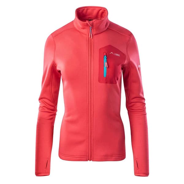 Elbrus Emino Polartec Sweatshirt Med Lynlås Rød L Kvinde