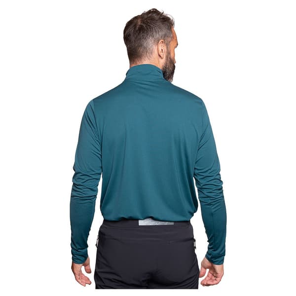 Trangoworld Pullover Lojsta Tröja Med Halv Dragkedja Blå L Man