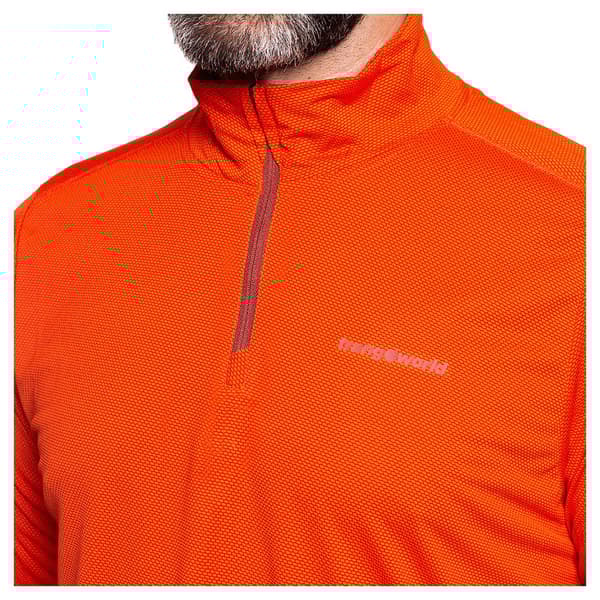 Trangoworld Pullover Lojsta Tröja Med Halv Dragkedja Orange L Man