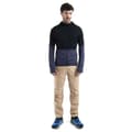 Pikkukuva 6 / 6: Icebreaker Merino 200 Realfleece Descender Kokovetoketjullinen Collegepaita Musta M Mies