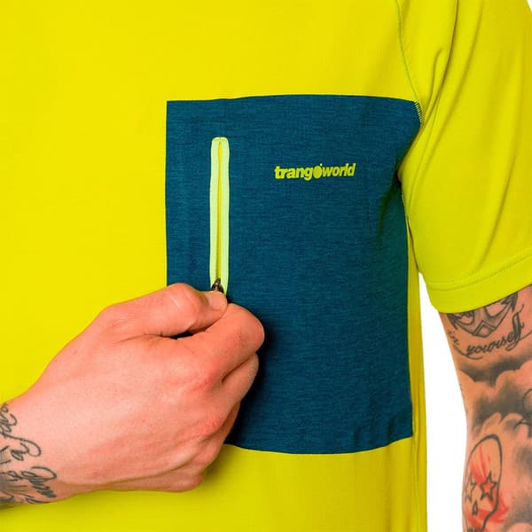 Trangoworld Trx2 Pro T-shirt Med Korta ärmar Gul,Blå M Man