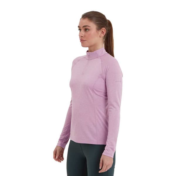 Montane Dart Puoli Vetoketjullinen Pitkähihainen T-paita Violetti M Nainen