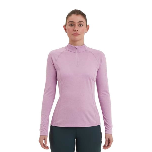 Montane Dart Puoli Vetoketjullinen Pitkähihainen T-paita Violetti M Nainen