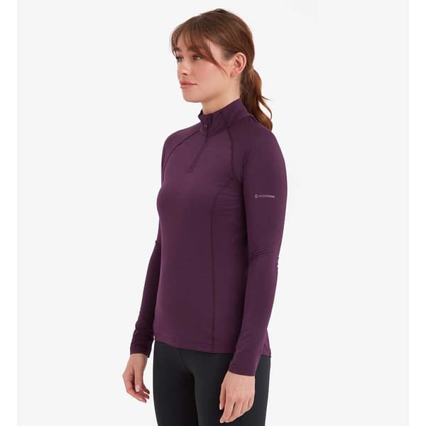 Montane Dart Xt Halv Dragkedja Långärmad T-shirt Lila L Kvinna