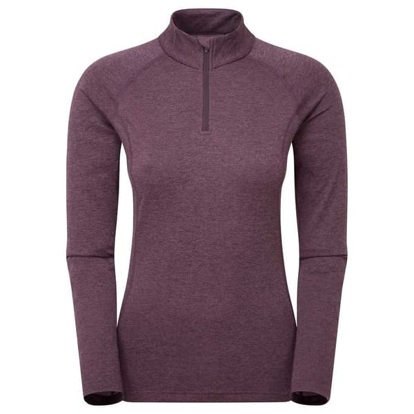 Montane Dart Halv Lynlås Langærmet T-shirt Lilla M Kvinde