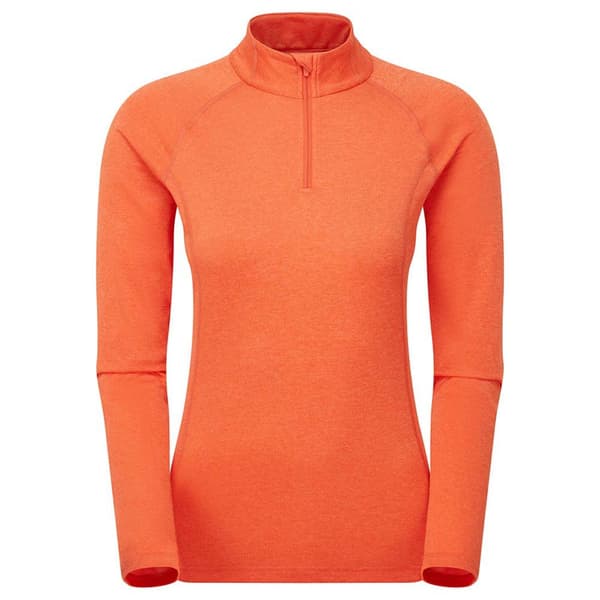 Montane Dart Puoli Vetoketjullinen Pitkähihainen T-paita Oranssi XS Nainen