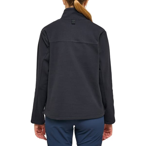 Haglofs Mora Mid Sweatshirt Med Dragkedja Svart S Kvinna