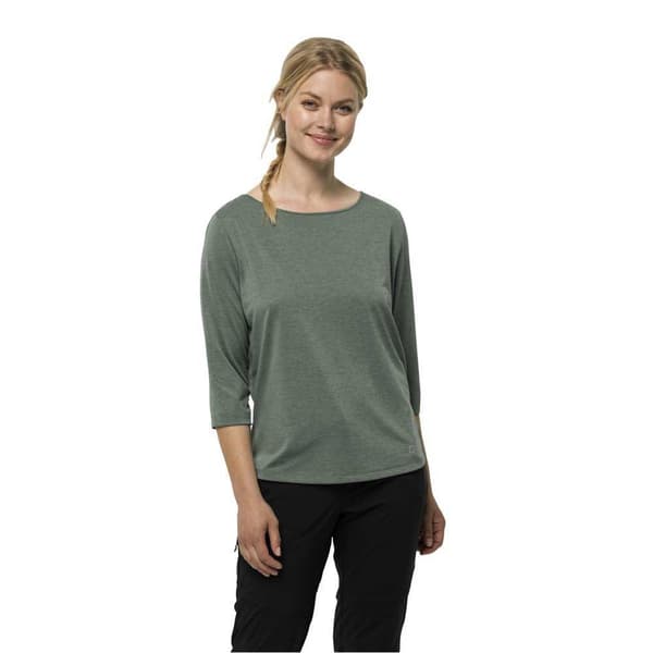 Jack Wolfskin Jwp 3/4 ærmet T-shirt S Kvinde