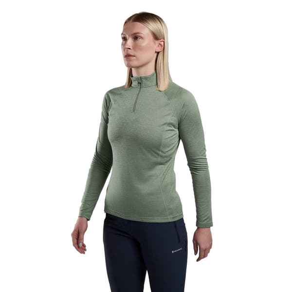 Montane Dart Puoli Vetoketjullinen Pitkähihainen T-paita  XL Nainen