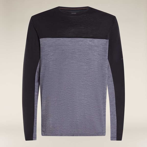 Icebreaker Merino 125 Cool-lite Sphere Colour Block T-shirt Med Lange ærmer  M Mand