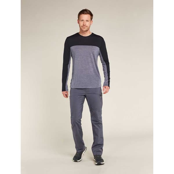 Icebreaker Merino 125 Cool-lite Sphere Colour Block T-shirt Med Lange ærmer  M Mand