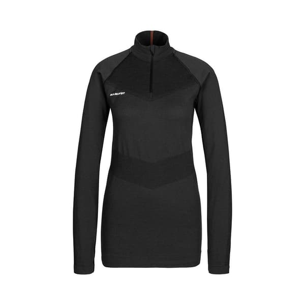 Mammut Trift Puoli Vetoketjullinen Pitkähihainen T-paita Musta XL Nainen