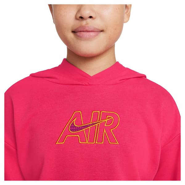 Nike Sportswear Air French Terry Crop Huppari Pinkki 12-13 Years Tyttö