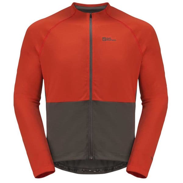 Jack Wolfskin Morobbia Fz T-shirt Med Lång ärm Orange L Man