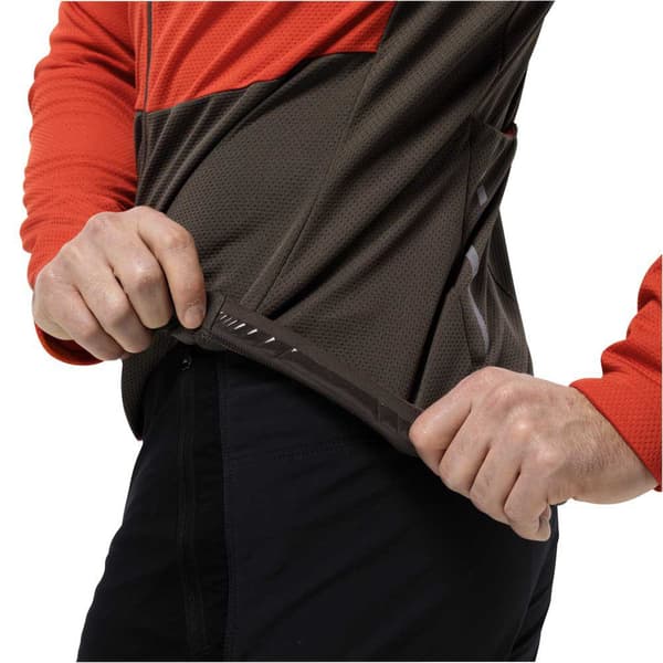Jack Wolfskin Morobbia Fz T-shirt Med Lång ärm Orange L Man
