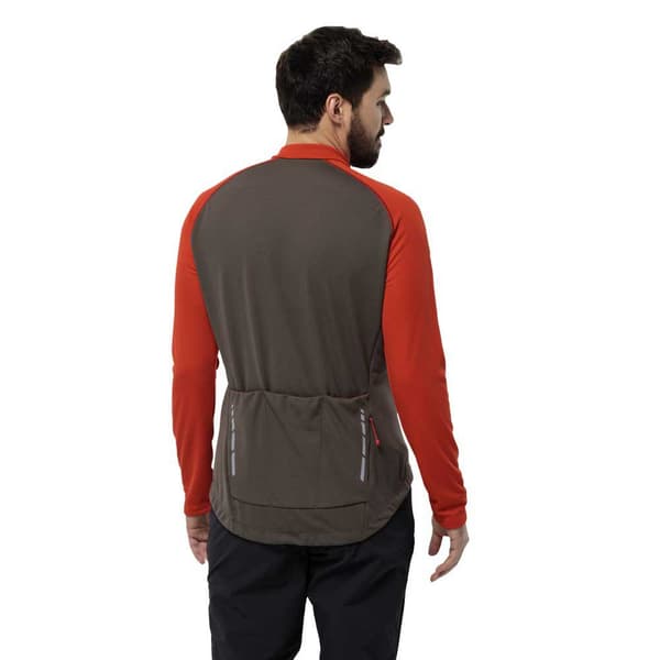 Jack Wolfskin Morobbia Fz T-shirt Med Lång ärm Orange L Man