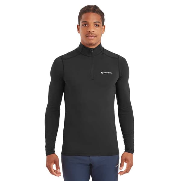 Montane Dart Xt Puoli Vetoketjullinen Pitkähihainen T-paita Musta S Mies