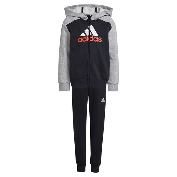 Adidas Essentials Big Logo Fleece Träningsdräkt Svart 7-8 Years Pojke