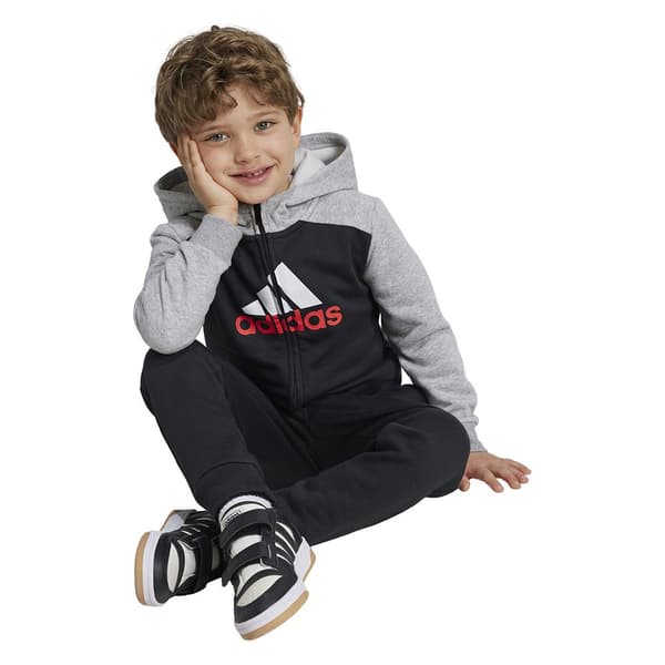 Adidas Essentials Big Logo Fleece Träningsdräkt Svart 7-8 Years Pojke