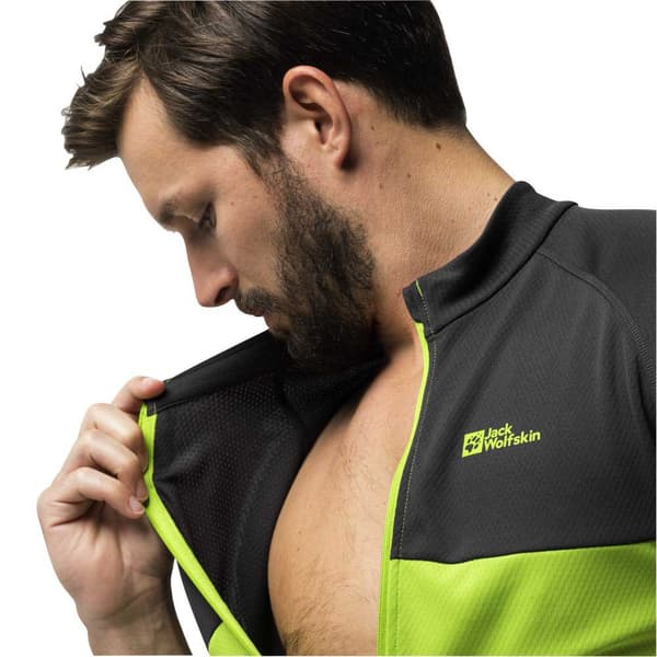 Jack Wolfskin Morobbia Fz T-shirt Med Korta ärmar Grönt XL Man