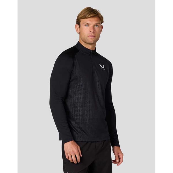 Castore Adapt Halv Lynlås Langærmet T-shirt Sort XL Mand