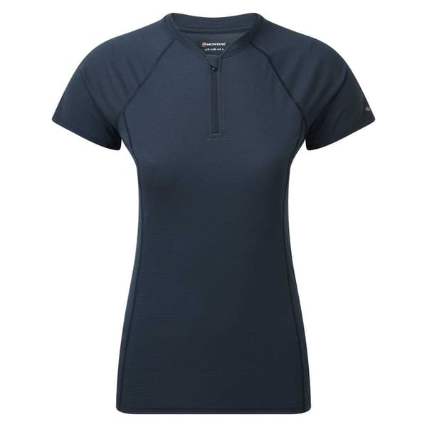 Montane Dart Nano Zip T-shirt Med Korta ärmar Blå XS Kvinna