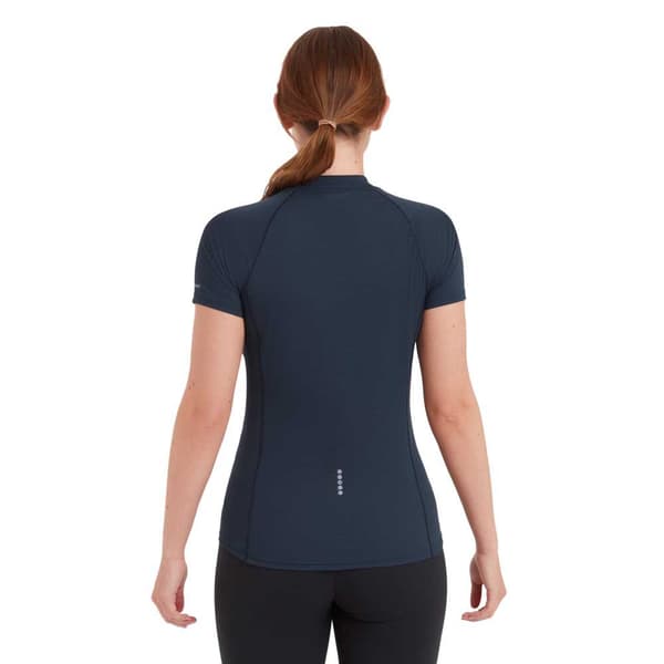 Montane Dart Nano Zip T-shirt Med Korta ärmar Blå XS Kvinna