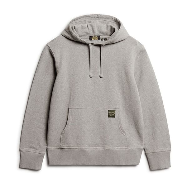 Superdry Contrast Stitch Relaxed Sweatshirt Med Dragkedja Grå M Man