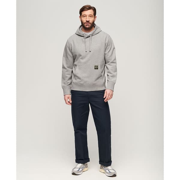 Superdry Contrast Stitch Relaxed Sweatshirt Med Dragkedja Grå M Man
