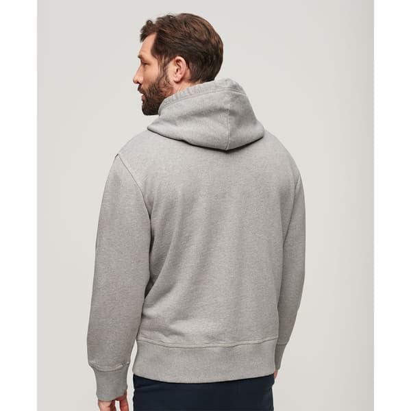 Superdry Contrast Stitch Relaxed Sweatshirt Med Dragkedja Grå M Man