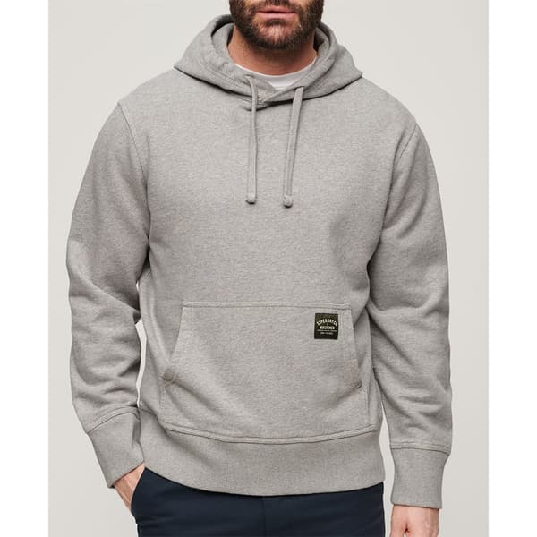 Superdry Contrast Stitch Relaxed Sweatshirt Med Dragkedja Grå M Man