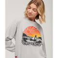 Miniatyrbild 4 av 6: Superdry Travel Souvenir Loose Tröja Grå S Kvinna