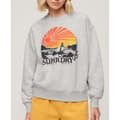 Miniatyrbild 1 av 6: Superdry Travel Souvenir Loose Tröja Grå S Kvinna