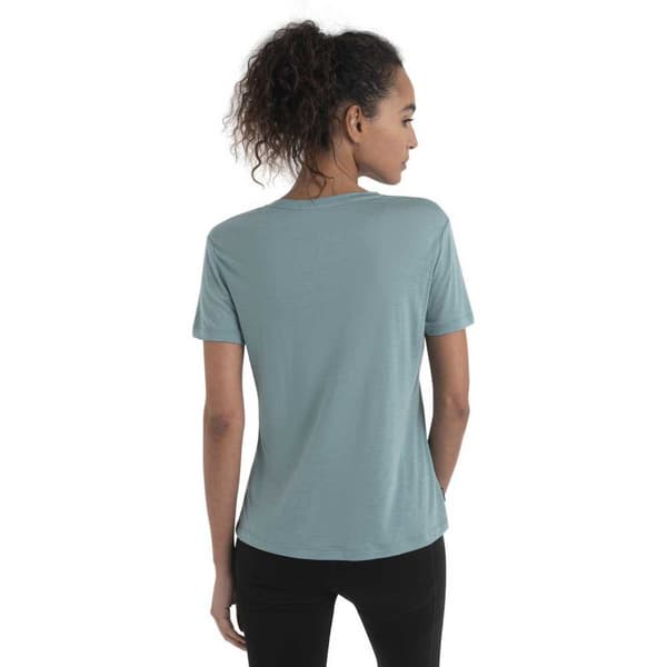 Icebreaker Merino Core T-shirt Med Korte ærmer Blå XS Kvinde