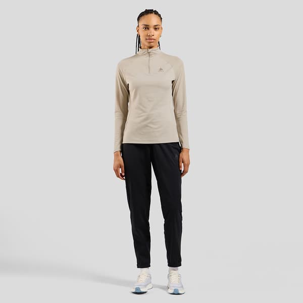 Odlo Essential Ceramiwarm Halv Lynlås Sweatshirt  L Kvinde