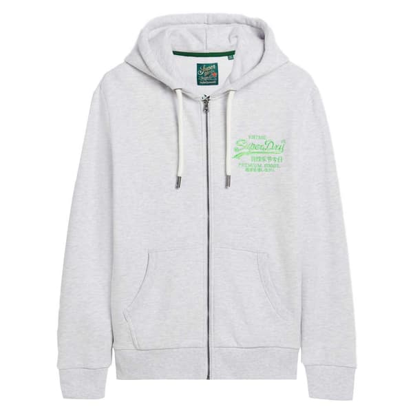 Superdry Neon Vl Tröja Med Huva Grå 2XL Man