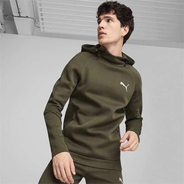 Puma Evostripe Huvtröja Grönt L Man