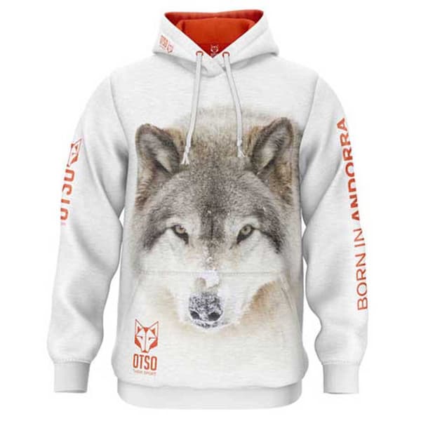 Otso Wolf Tröja Med Huva Vit M Man