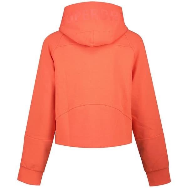 Superdry Sport Tech Relaxed Sweatshirt Med Lynlås Orange S Kvinde