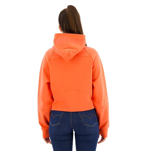 Superdry Sport Tech Relaxed Sweatshirt Med Lynlås Orange S Kvinde