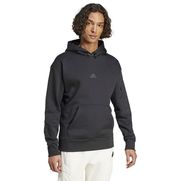 Adidas City Escape Fleece Tröja Med Huva Grå M / Regular Man