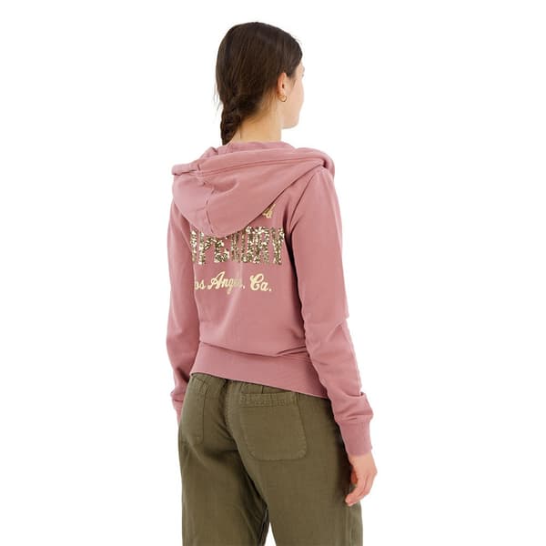 Superdry Embellish Archive Kokovetoketjullinen Collegepaita Pinkki XS Nainen