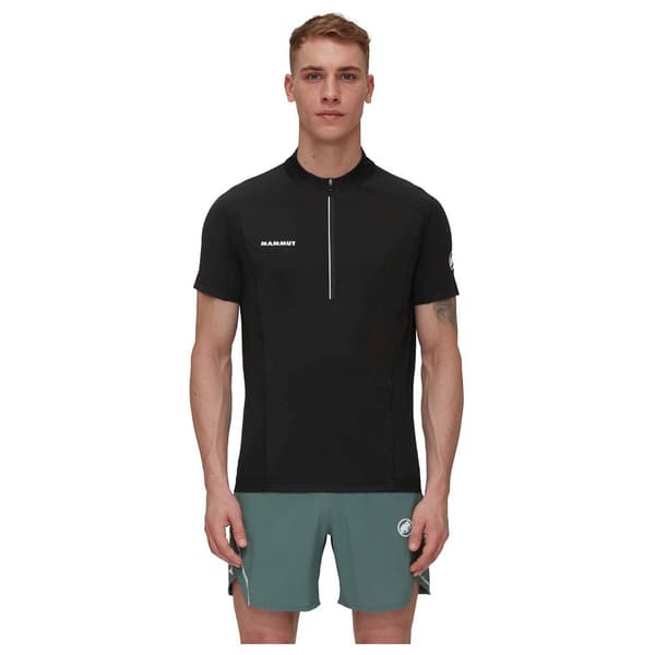 Mammut Aenergy Fl Zip T-shirt Med Korte ærmer Sort L Mand