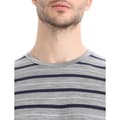 Miniatyrbillede 3 af 4: Icebreaker Wace Stipe Merino T-shirt Med Korte ærmer Grå M Mand