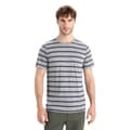 Miniatyrbillede 1 af 4: Icebreaker Wace Stipe Merino T-shirt Med Korte ærmer Grå M Mand