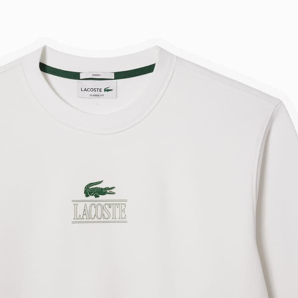 Lacoste Sh1156 Huppari Valkoinen L Mies